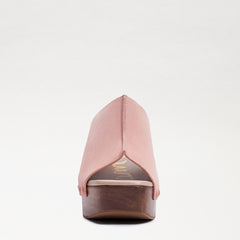 Sam Edelman Josselyn Clay Squared Open Toe Slip On Studded Block Heel Sandals