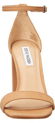 Steve Madden Tiaa Camel Nubuck Fashion Two Piece Open Toe Ankle Strap Sandals