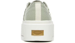 Dr. Scholl's For Now Pistachio Canvas Low Top Lace Up Rounded Toe Sneakers