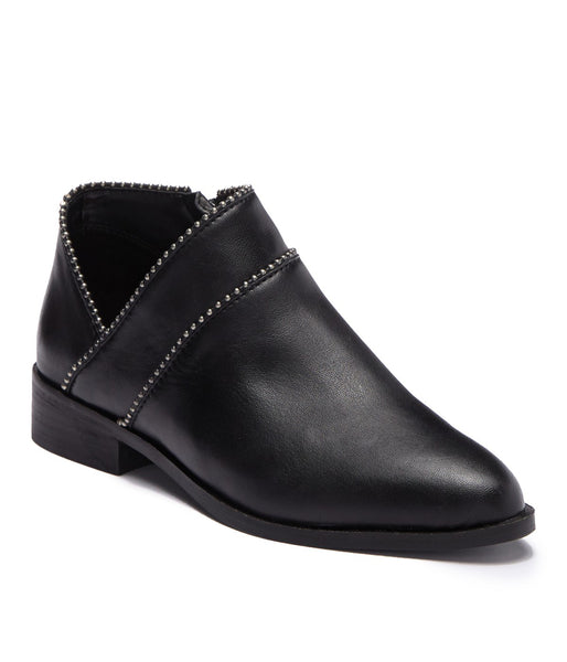 Lucky Brand Perrma Curved Topline Pinpoint Studed Moto Edge Bootie