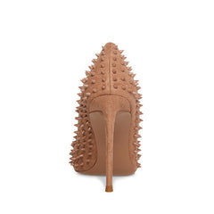 Steve Madden Vala-S Mocha Stud Printed High Stiletto Pointed Toe Dress Pumps