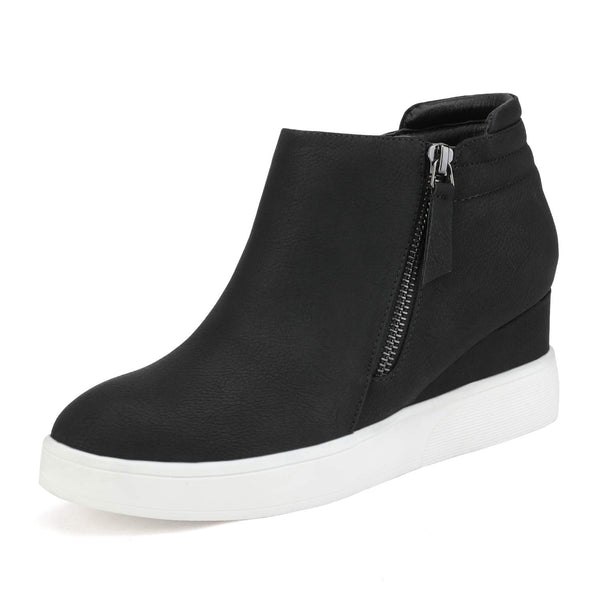 DREAM PAIRS Womens Platform Wedge Sneakers Ankle Booties