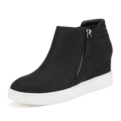 DREAM PAIRS Womens Platform Wedge Sneakers Ankle Booties