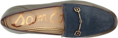 Sam Edelman Loraine Navy/Olive/French Burgundy Almond Toe Slip On Wide Loafers