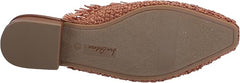 Sam Edelman Reeta Brown Squared Toe Fringe Detailed Slip On Classic Flats Shoes