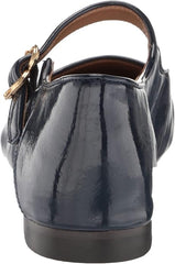 Sam Edelman Michaela Royal Navy Mary Jane Ankle Strap Square Toe Dress Flats