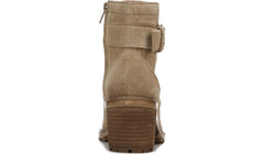 Zodiac Gemma Sand Lace Up Block Heel Rounded Toe Buckle Combat Ankle Boots