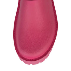 Jeffrey Campbell Clogge Fuchsia Fashion Slip On Chunky Platform Mule Clog Sandal