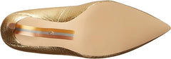 Sam Edelman Hazel Gold Stiletto Heeled Slip On Pointed Toe Classic Dress Pumps