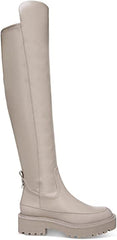Sam Edelman Lerue Light Cedarwood Chunky Lug Sole Rounded Toe Over The Knee Boot
