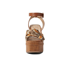 Sam Edelman Theresa Grey Multi Block Heel Ankle Strap Square Toe Heeled Sandals