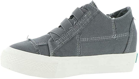 Blowfish Malibu Mamba Blue Tuna Color Washed Canvas Platform Fashion Sneaker