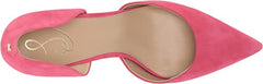 Sam Edelman Viv Dahlia Pink Slip On Pointed Toe Leather Mid Heel Pumps Shoes