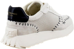 Sam Edelman Langley Ivory/Black Crochet Chunky Platform Low Top Flat Sneakers