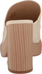 Sam Edelman Shiloh Modern Ivory Slip On Block Heeled Rounded Toe Dress Mules