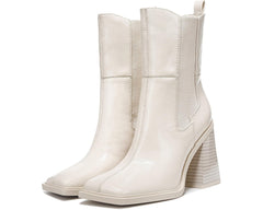 Circus by Sam Edelman Lauren Vanilla Bean Snip-Toe Chelsea Block Heel Booties