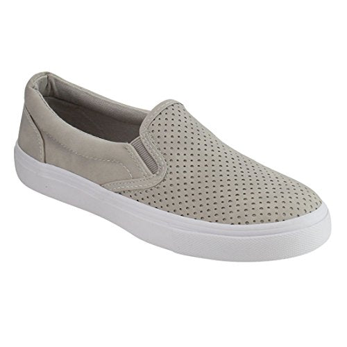 Soda Tracer Perforated Slip On Athletic Sneaker (8, Clay Nubuck)