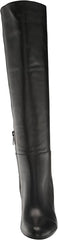 Sam Edelman Shauna Black Leather Pointed Toe Stiletto Heeled Knee High Boots