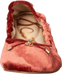 Sam Edelman Felicia Canyon Orange Slip On Rounded Toe Flexible Ballet Flats