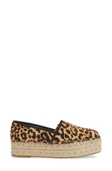 Steve Madden Alexia leopard Espadrille Wedge Slip On Flat Wedge Platform