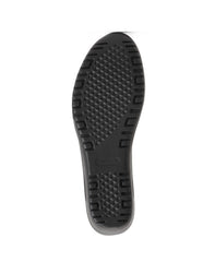 Aerosoles Blond Black Nubuck Covered Platform Wedge Slip On Slide Sandals