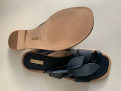 LOUISE ET CIE AMURE Deep Indigo dainty bow Toe Loop Sandals Flip Flop Mule Slide