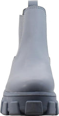 Circus By Sam Edelman Darielle Porcelian Blue Leather Round Toe Chunky Sole Boot
