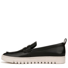 Vionic Uptown Black Leather Fashion Slip-ons Platform Loafers Shoes