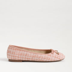 Sam Edelman Felicia Pink Salt Multi Luxe Slip On Round Toe Flexible Ballet Flats