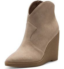Jessica Simpson Crais Western Almond Toe Platform Heeled Wedges Booties Cheyenne