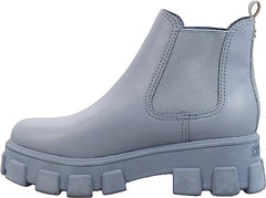Circus By Sam Edelman Darielle Porcelian Blue Leather Round Toe Chunky Sole Boot