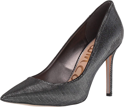 Sam Edelman Hazel 12 Pointed Toe Slip on Metallic Pumps Black Multi Single Sole