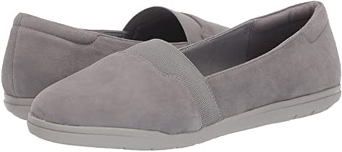 Easy Spirit Bounce Medium Gray Round Toe Slip On Ultra Light Comfort Ballet Flat