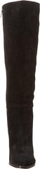 Sam Edelman Annabel Black Leather Stacked Block Heel Pointed Toe Fashion Boots