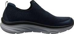 Skechers D'Lux Walker Quick Upgrade Navy Pull On Knit Mesh Low Top Sneakers