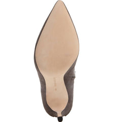 Pour La Victoire Caterina Anthracite Suede Over the Knee Pointed Stiletto Boots