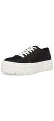 Steve Madden Rorey Black Lace Up Rounded Close Toe Platform Fashion Sneakers