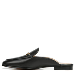 Sam Edelman Laurna Linnie Blakc Leather Elegant Slip On Pointed Toe Classic Mules