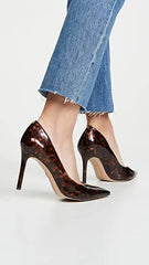 Sam Edelman Hazel Tortoise Stiletto Pointy Closed Toe Dress Pump Shoes