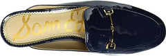 Sam Edelman Linnie Royal Navy Chain Embellished Slip On Almond Toe Flat Mules