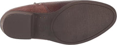 Lucky Brand Basel Roasted Elon Besos Almond Toe Ankle Block Low Heel Zipper Boots 8