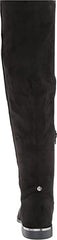 Nine West Allair2 Black2 Suede Stacked Heel Round Toe Over The Knee Fashion Boot