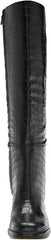 Circus by Sam Edelman Freda Black Croc Print Block Heel Knee High Fashion Boots