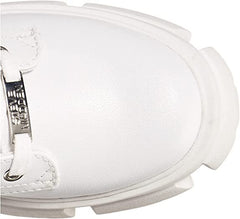 Steve Madden Tarzana White Leather Lace Up Embellished Combat Ankle Boots