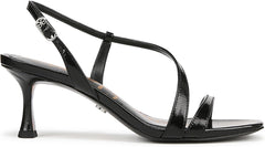 Sam Edelman Prance Black Leather Open Toe Ankle Strap Stiletto Heeled Sandals