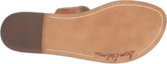 Sam Edelman Gala Slide Saddle Leather Open Toe Two Piece Flat Slip On Sandals