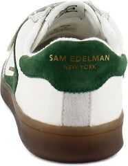 Sam Edelman Talia Optic White/Bright Pine Rounded Toe Low Top Flat Sneakers