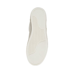 Steve Madden Rezume White/Gold Lace-Up Round Closed Toe Fashion Sneakers