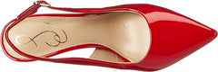 Sam Edelman Hazel Sling Ruby Red Pointed Toe Stiletto Heeled Fashion Pumps