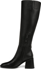 Sam Edelman Wade Stacked Heel Square Toe Retro Wide Calf Knee High Fashion Boots